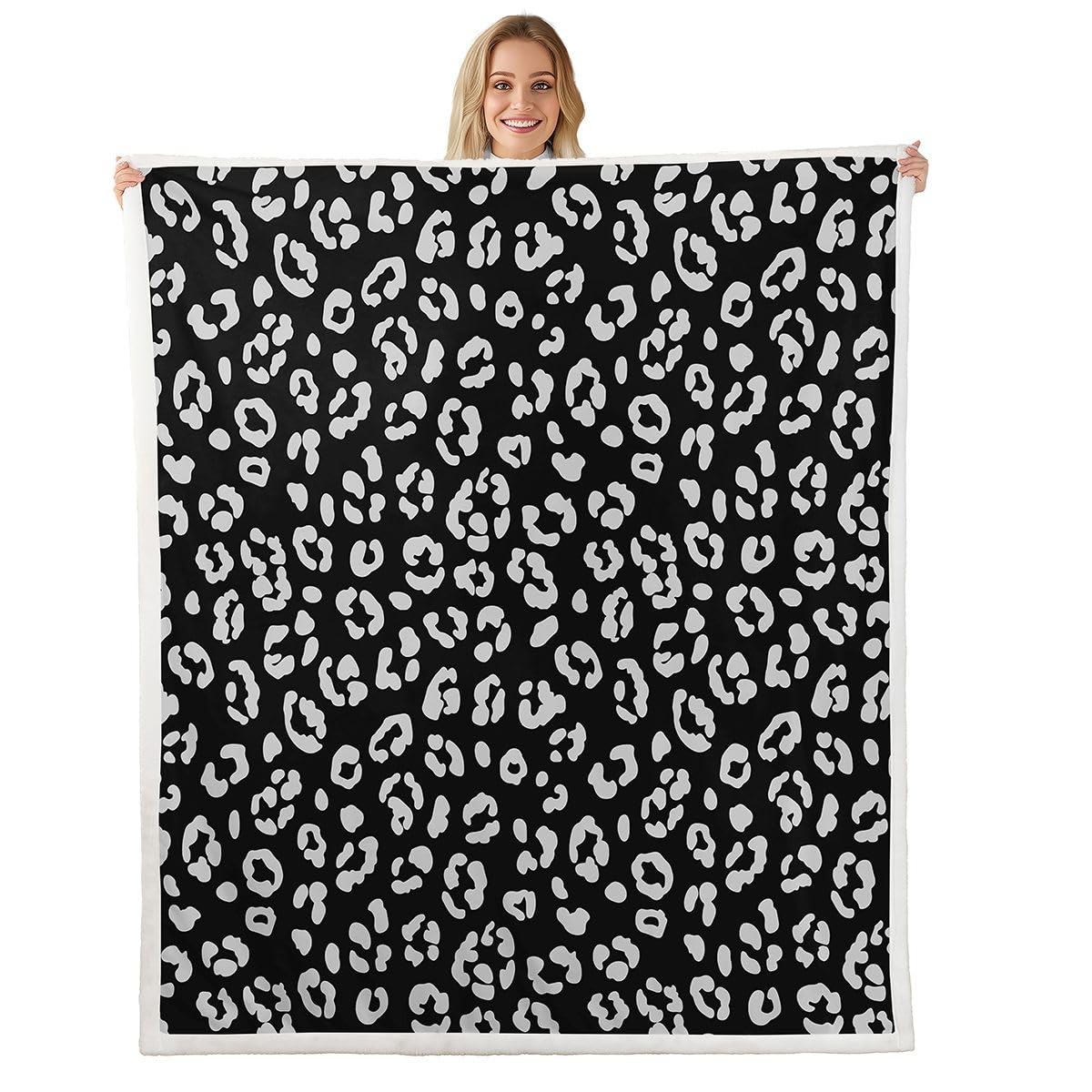 Animal-Print Fleece Throw Blanket