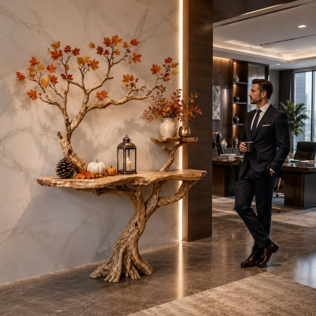 Tree Branch Wood Console Table