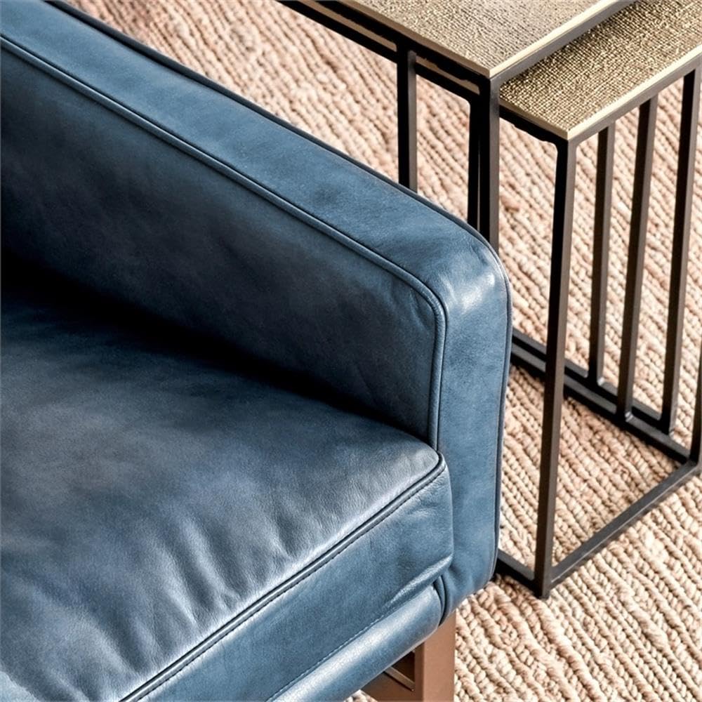 Pemberly Row Cushion Back Modern Leather Club Chair