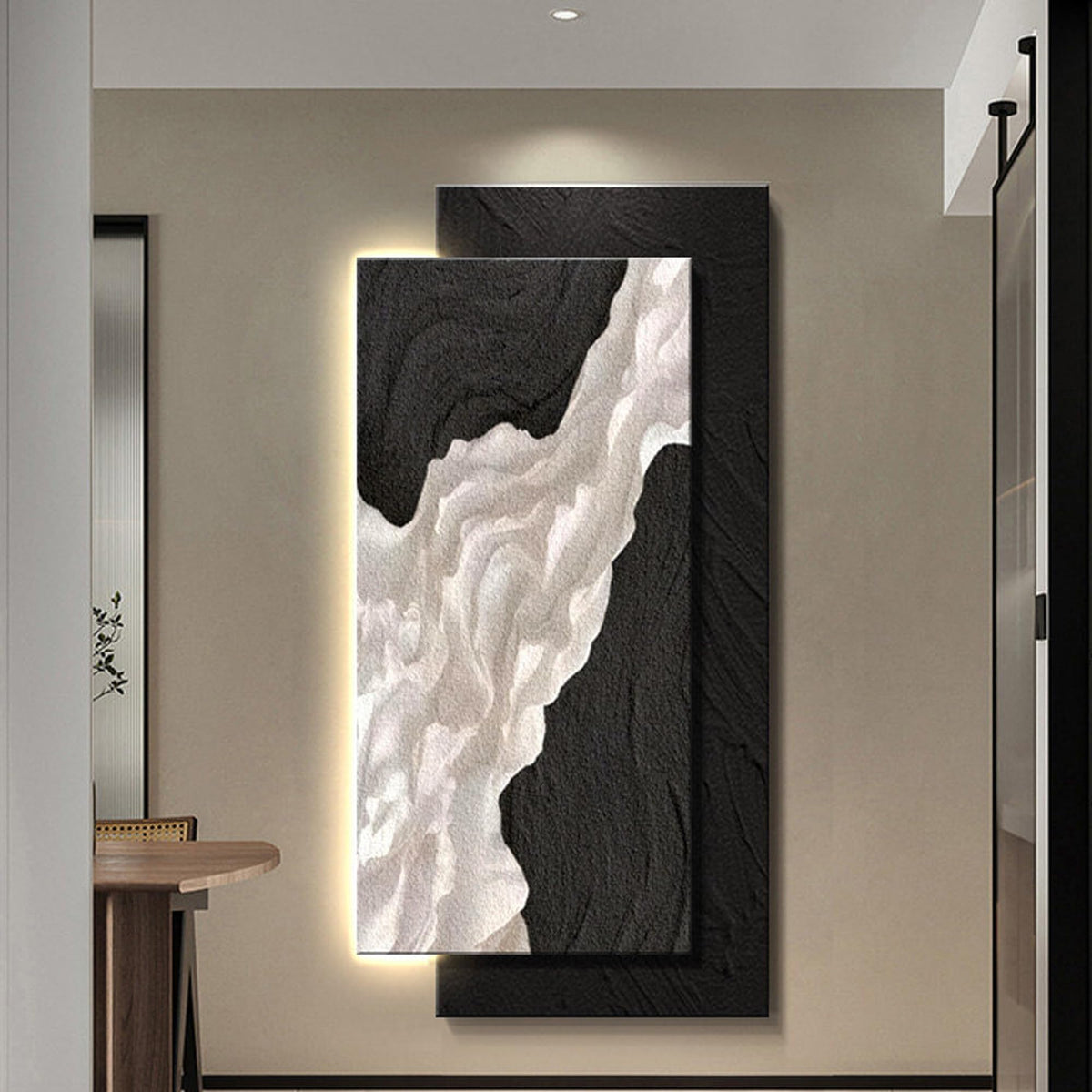 3D Textured Sandstone LED Wall Art