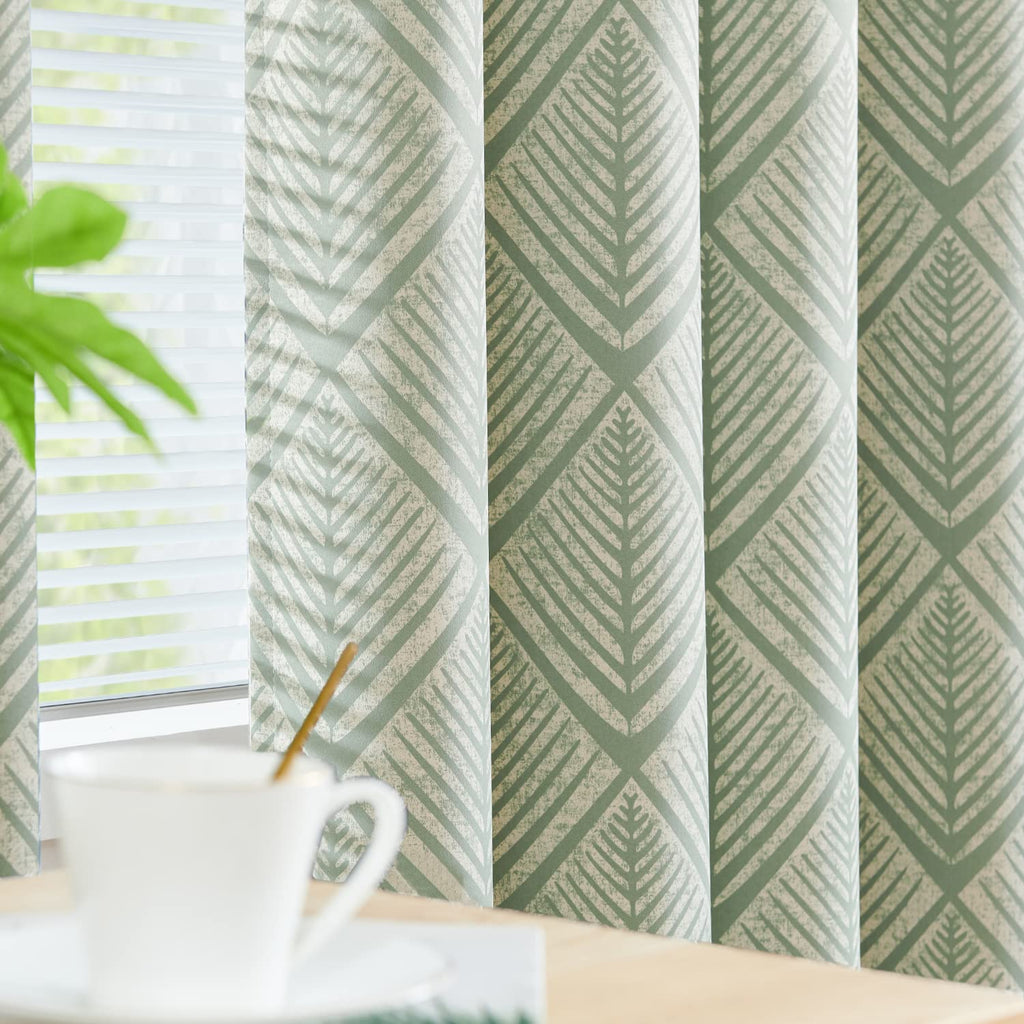 Geometric Blackout Grommet Curtains, Set of Two