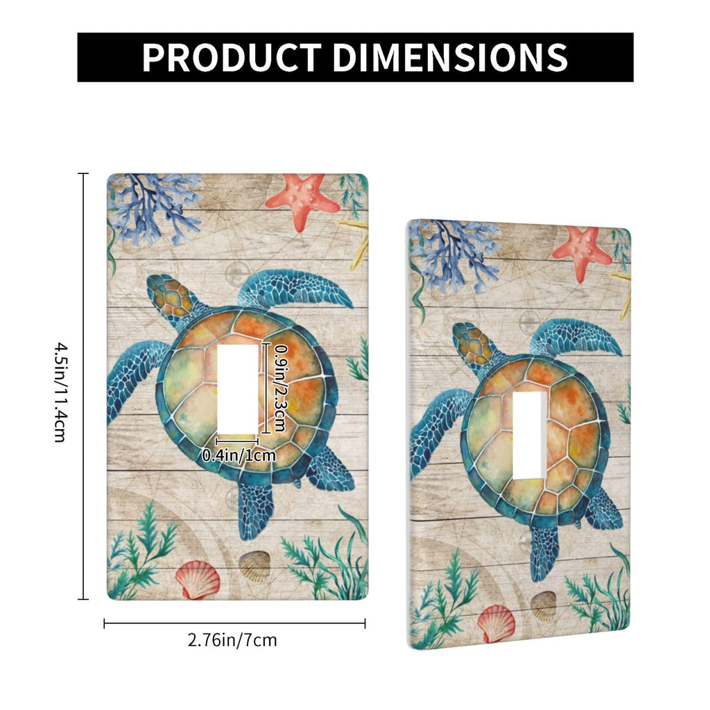 Cartoon Ice Cream Cone With Dripping White Glaze And Wafer Decor Print Light Switch Plate Cover Plastic Wall Plates (Single Gang Electrical Switch Duplex Outlet Cover)