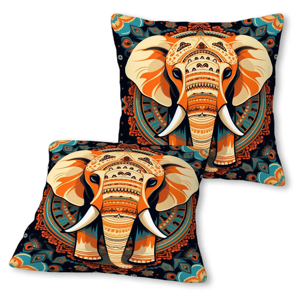 Firmiso Rust Orange Mandala Throw Pillow Covers 18x18 Set of 2