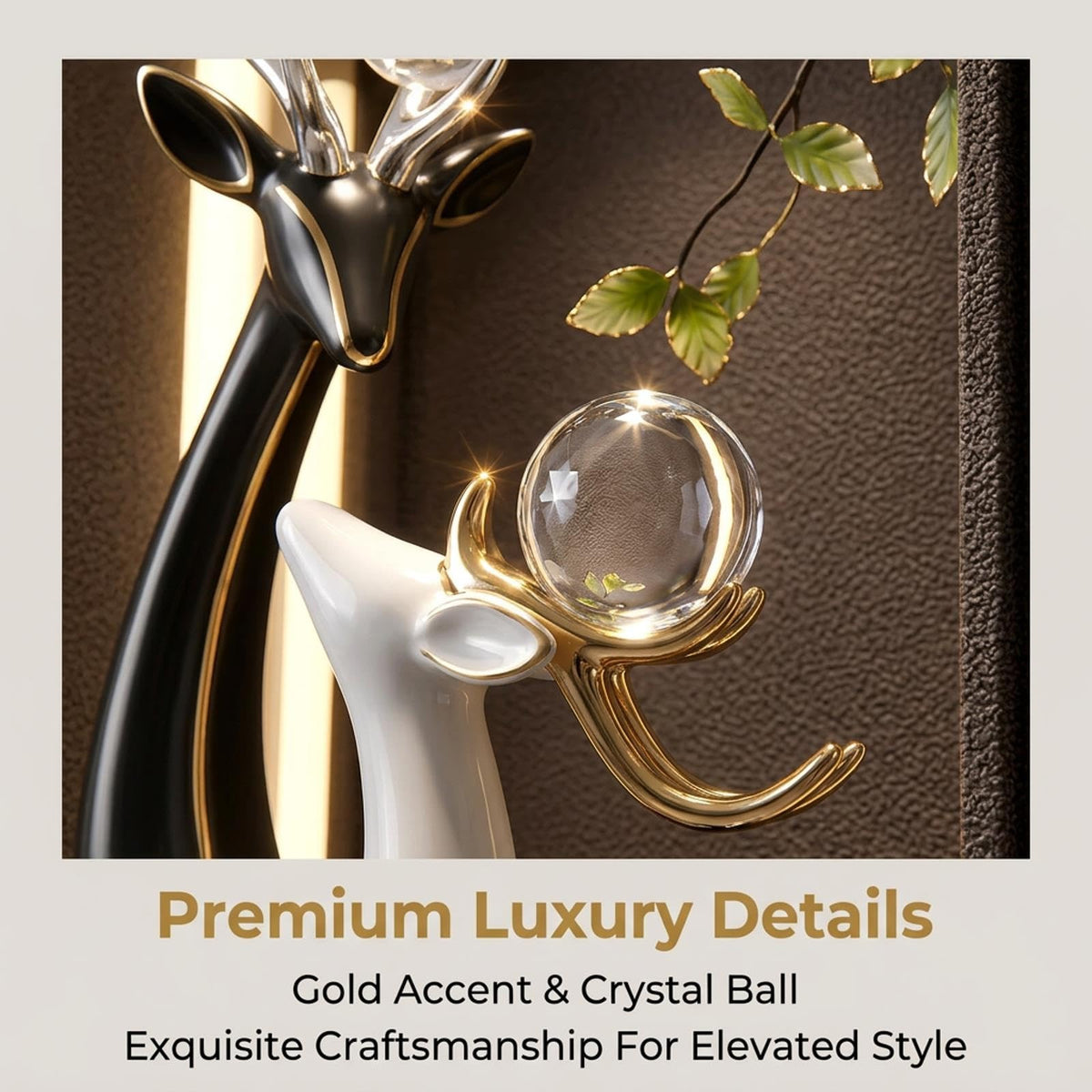 Vertical Deer 3D LED Wall Art