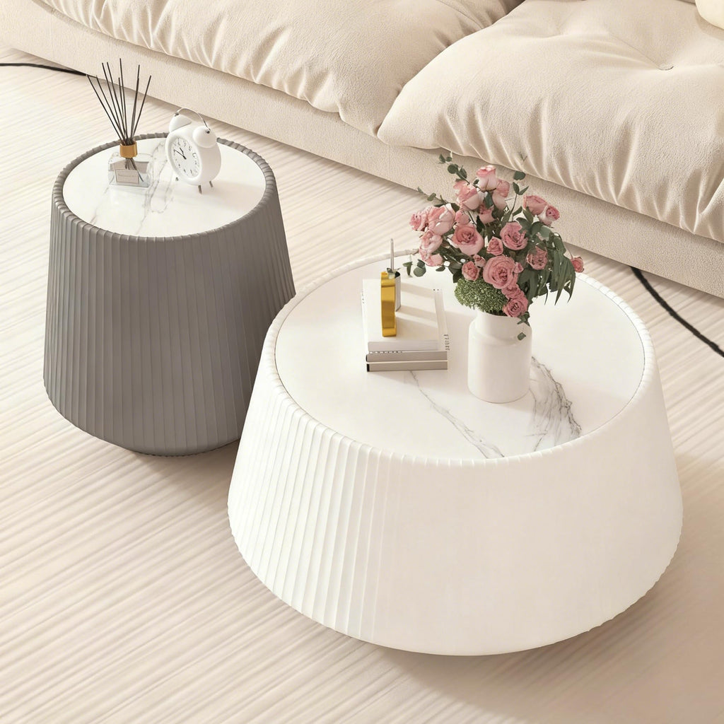 Black Drum Nesting Coffee Table Set