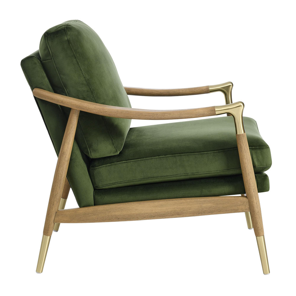 Modway Langford Stain-Resistant Performance Velvet Armchair – Mid Century Modern