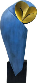 Mid-Century Modern Owl Statue, 15 Inch Home Decor Sculpture