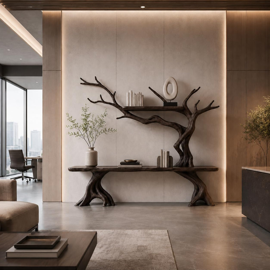 Tree Branch Wood Console Table