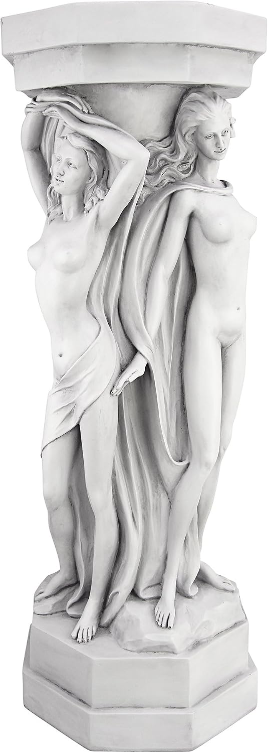 Design Toscano Column of Maenads Women Indoor/Outdoor Sculptural Display Pedestal