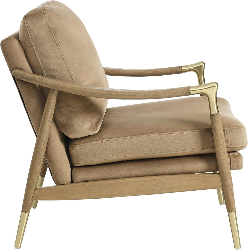 Modway Langford Stain-Resistant Performance Velvet Armchair – Mid Century Modern
