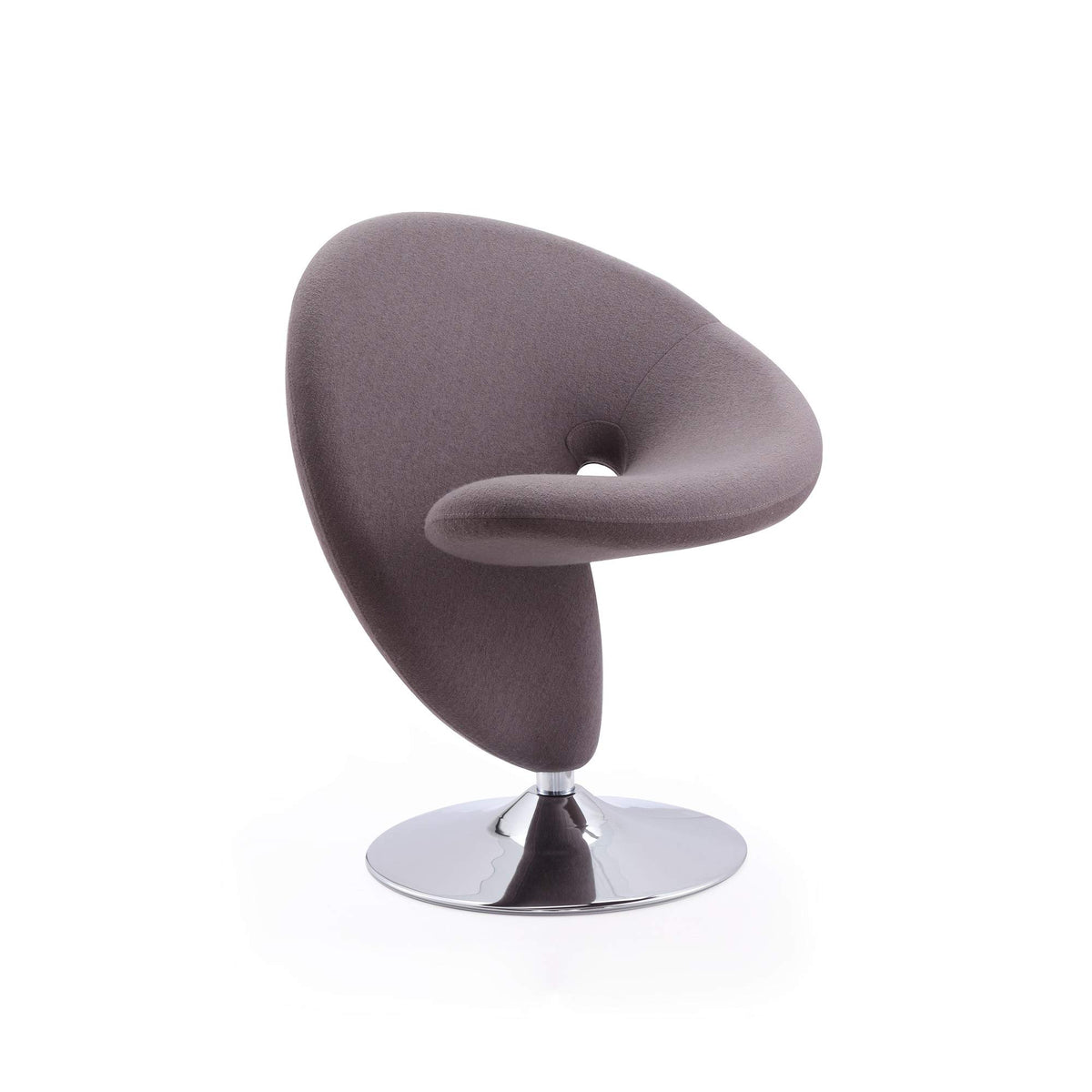 Manhattan Comfort Curl Swivel Accent Chair