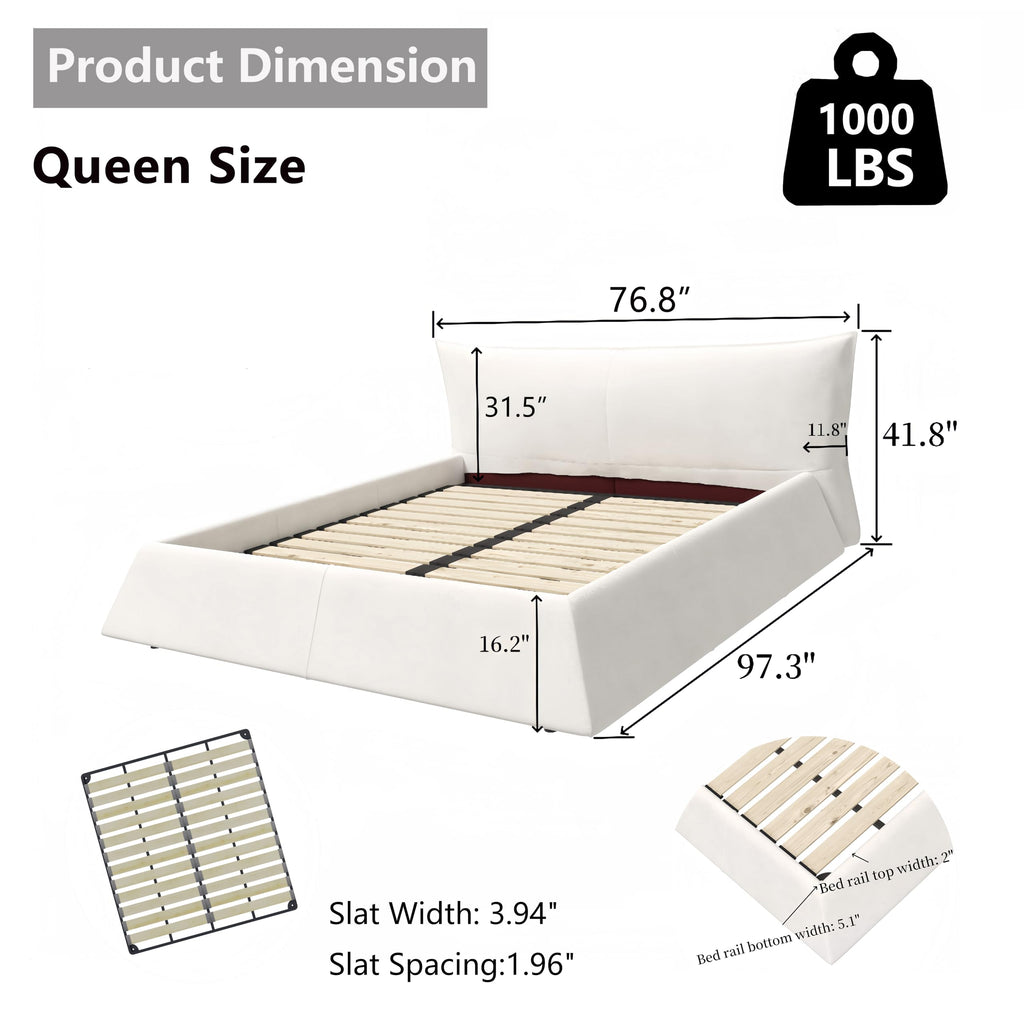 LUMISOL Queen Size Bed Frame