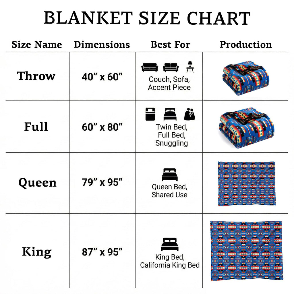 Sacred Thread Aztec Blanket Fleece, Western Blanket (Coffee Flannel) (King)