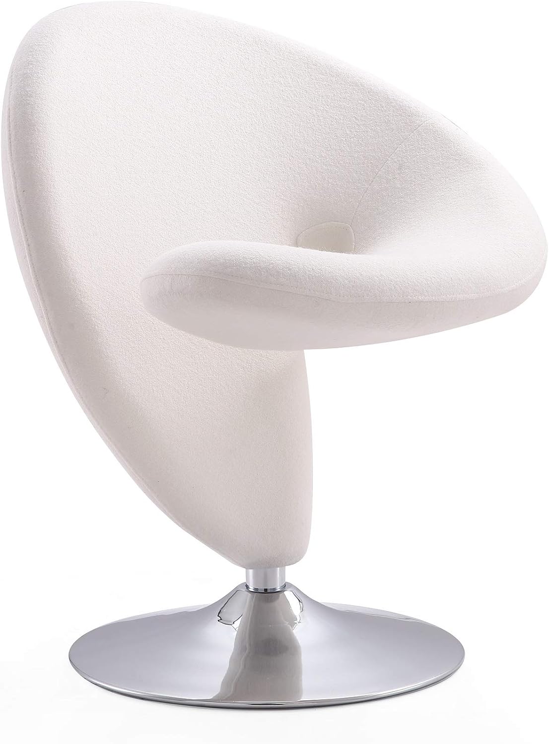 Manhattan Comfort Curl Swivel Accent Chair