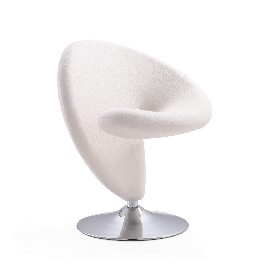 Manhattan Comfort Curl Swivel Accent Chair