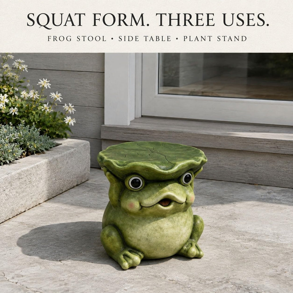 Corn Cob Plant Stand Indoor and Outdoor Resin Garden Stool Drum Seat Accent