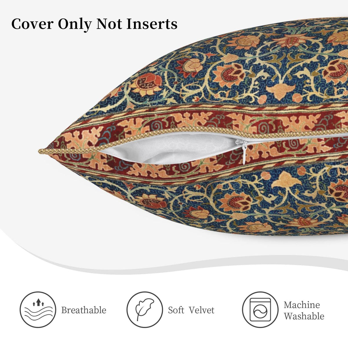 Velvet Animal & Floral Print Pillow Covers