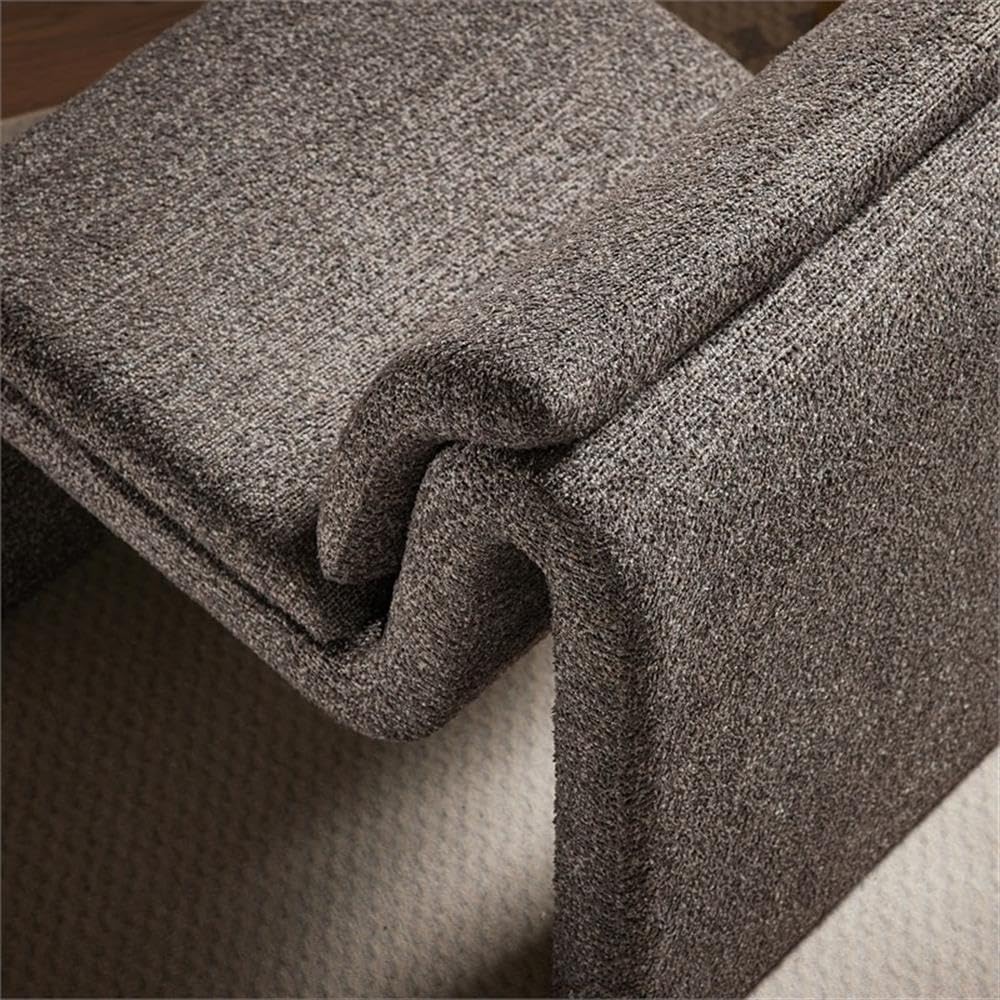 MAKLAINE Boucle Upholstered Armless Accent Chair