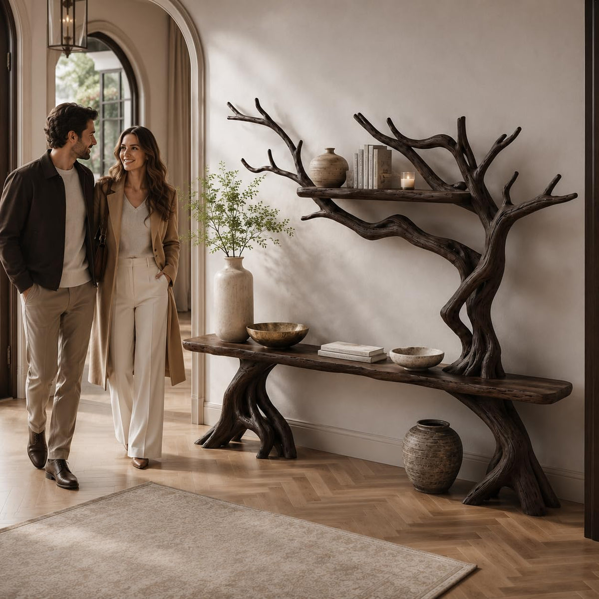 Tree Branch Wood Console Table