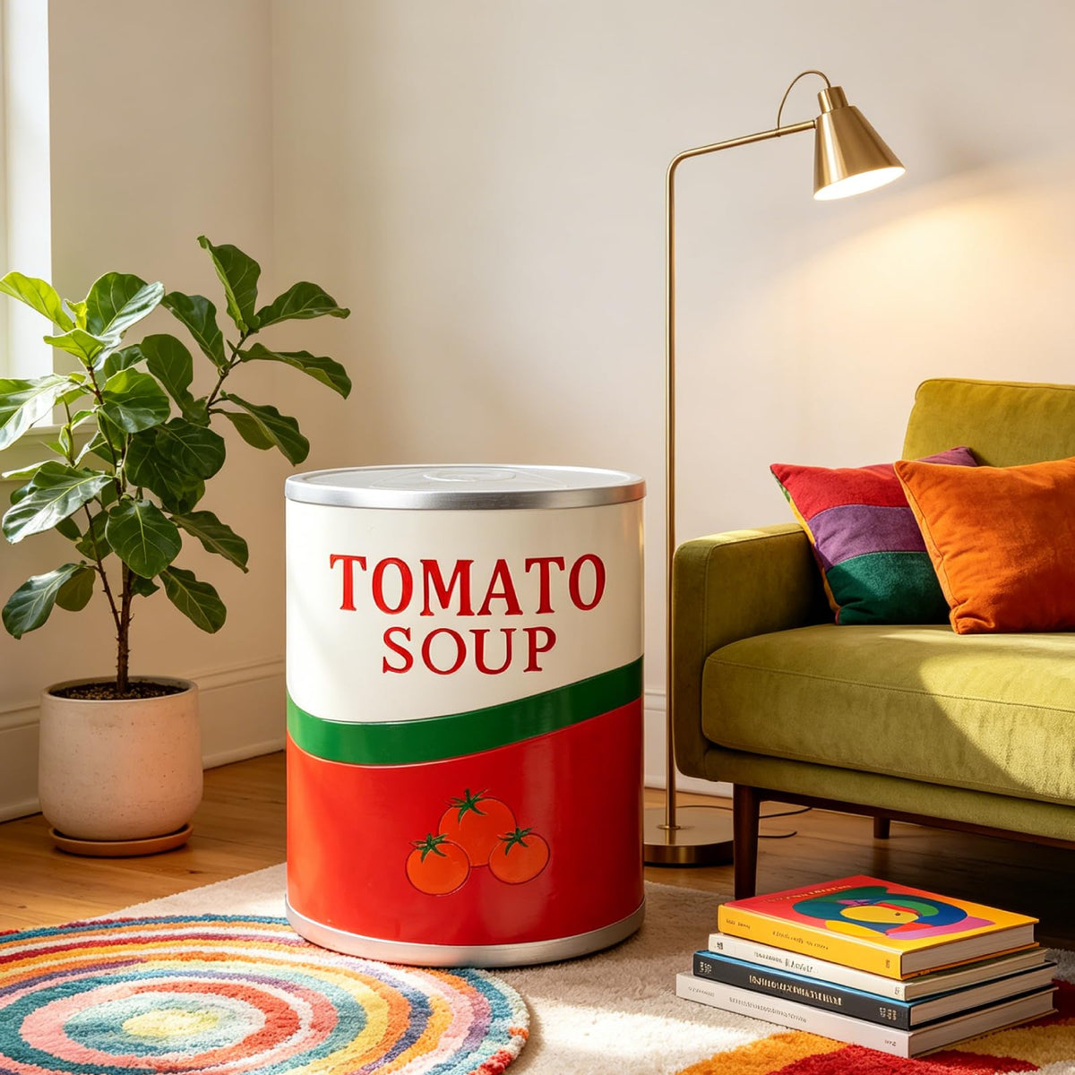 Whimsical Cookie-Shaped Resin Accent Stool