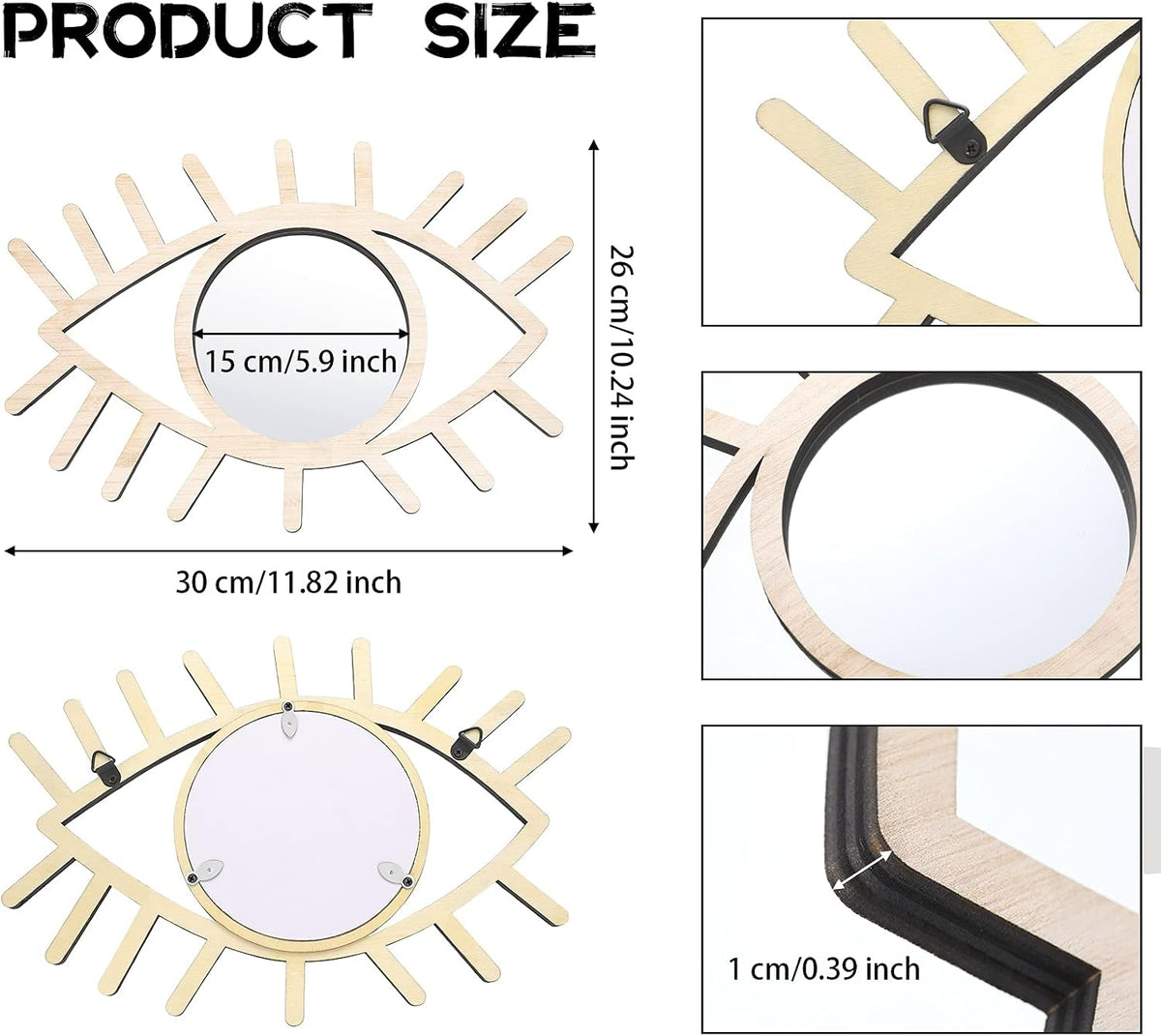 Boho Evil Eye Wall Décor Mirror