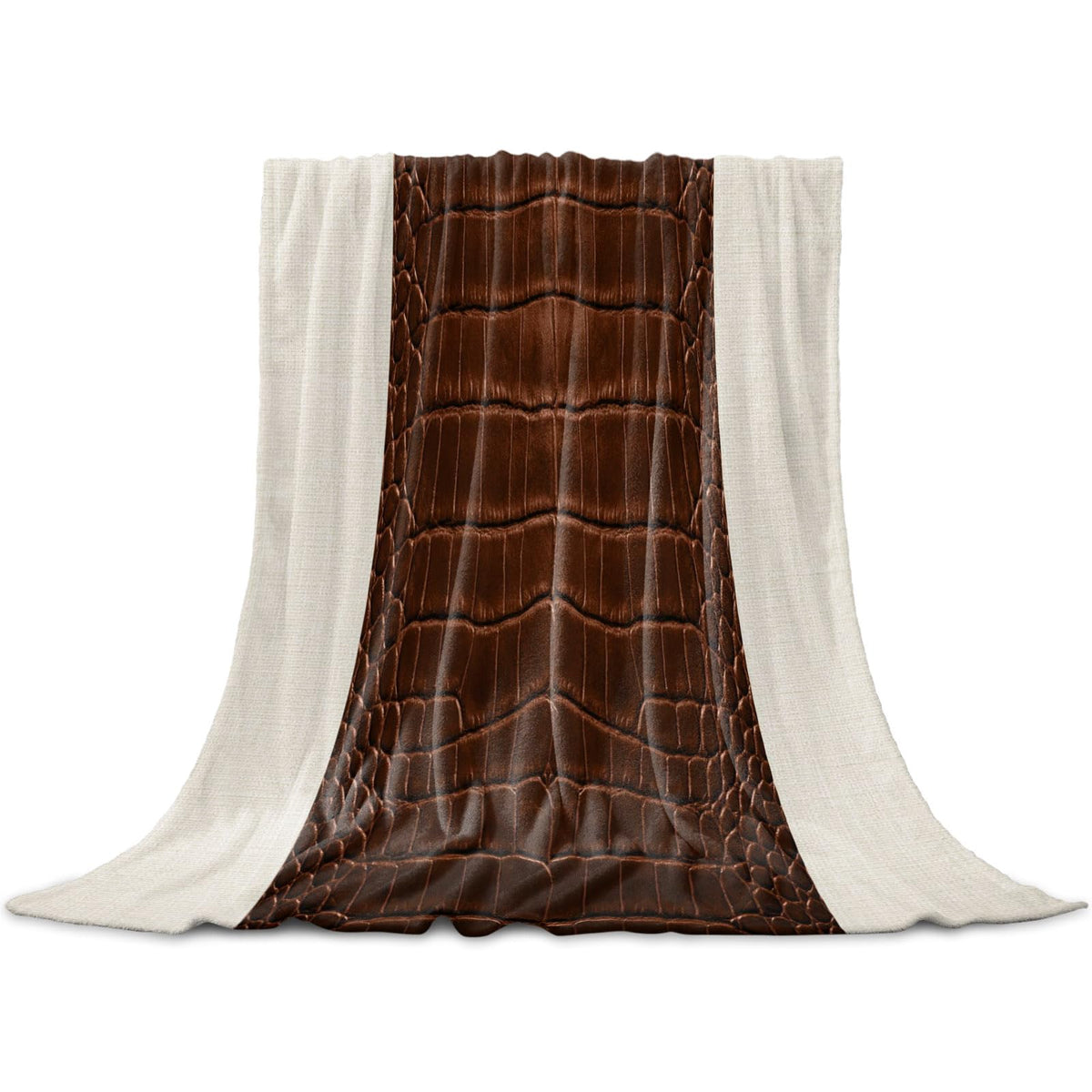Western Cow-Print Flannel Throw Blanket