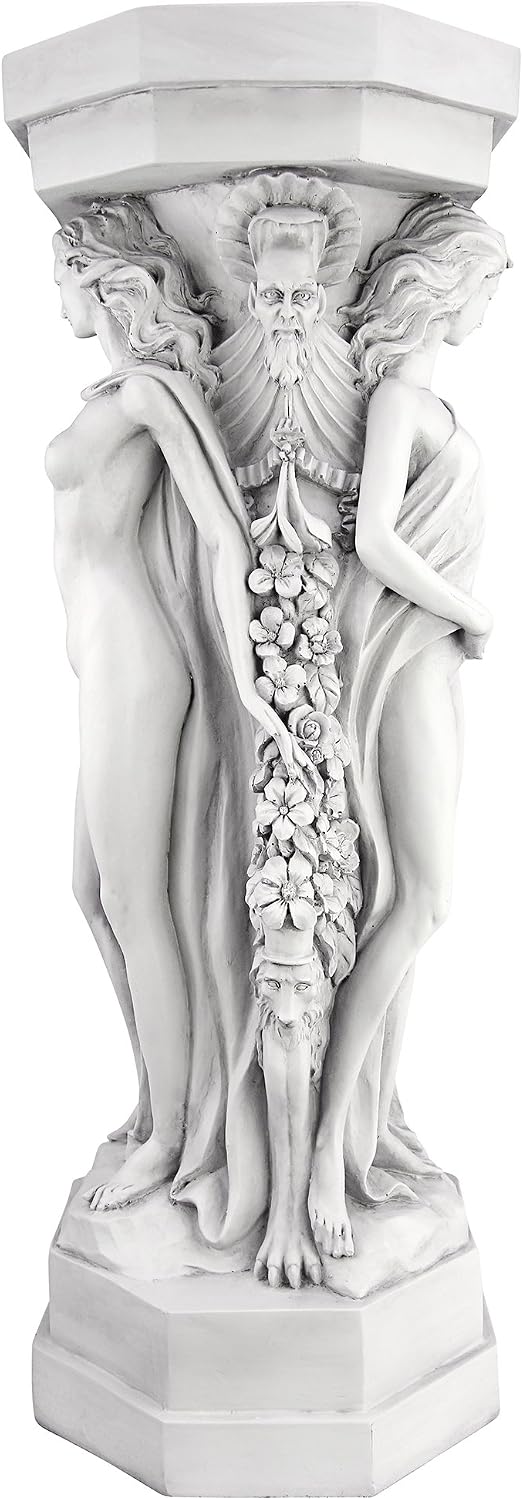 Design Toscano Column of Maenads Women Indoor/Outdoor Sculptural Display Pedestal