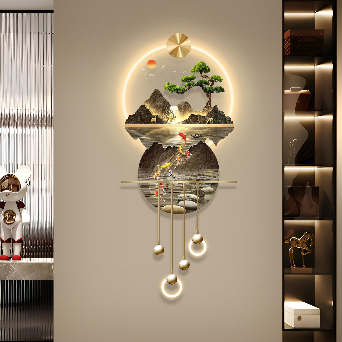 Large 3D LED Wall Art Sculpture