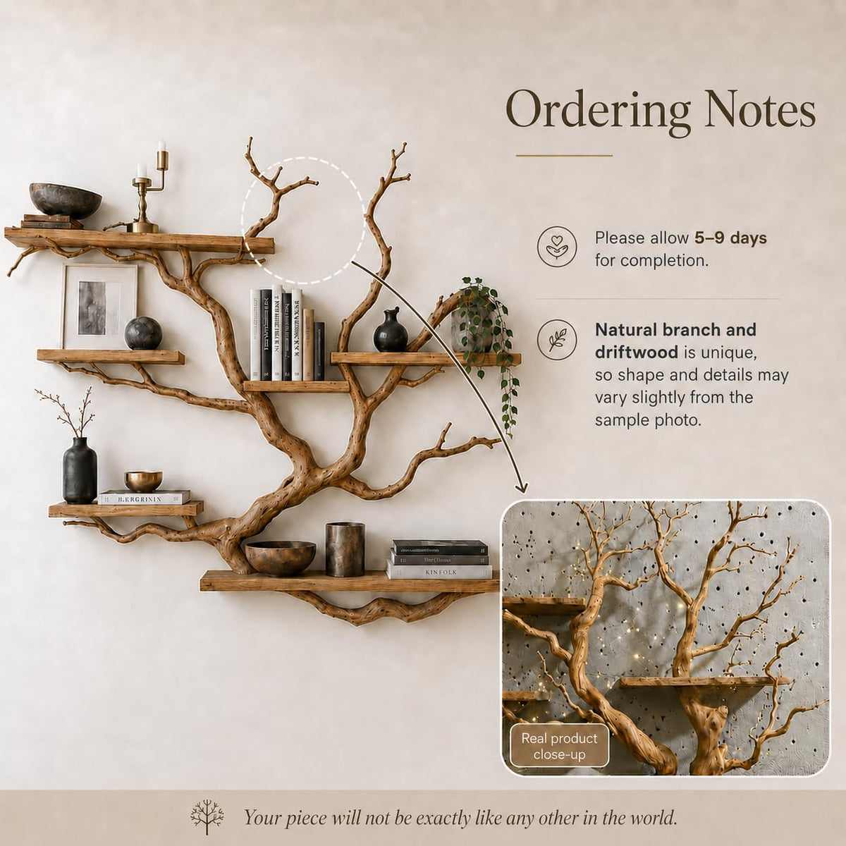 Tree Branch Wood Console Table