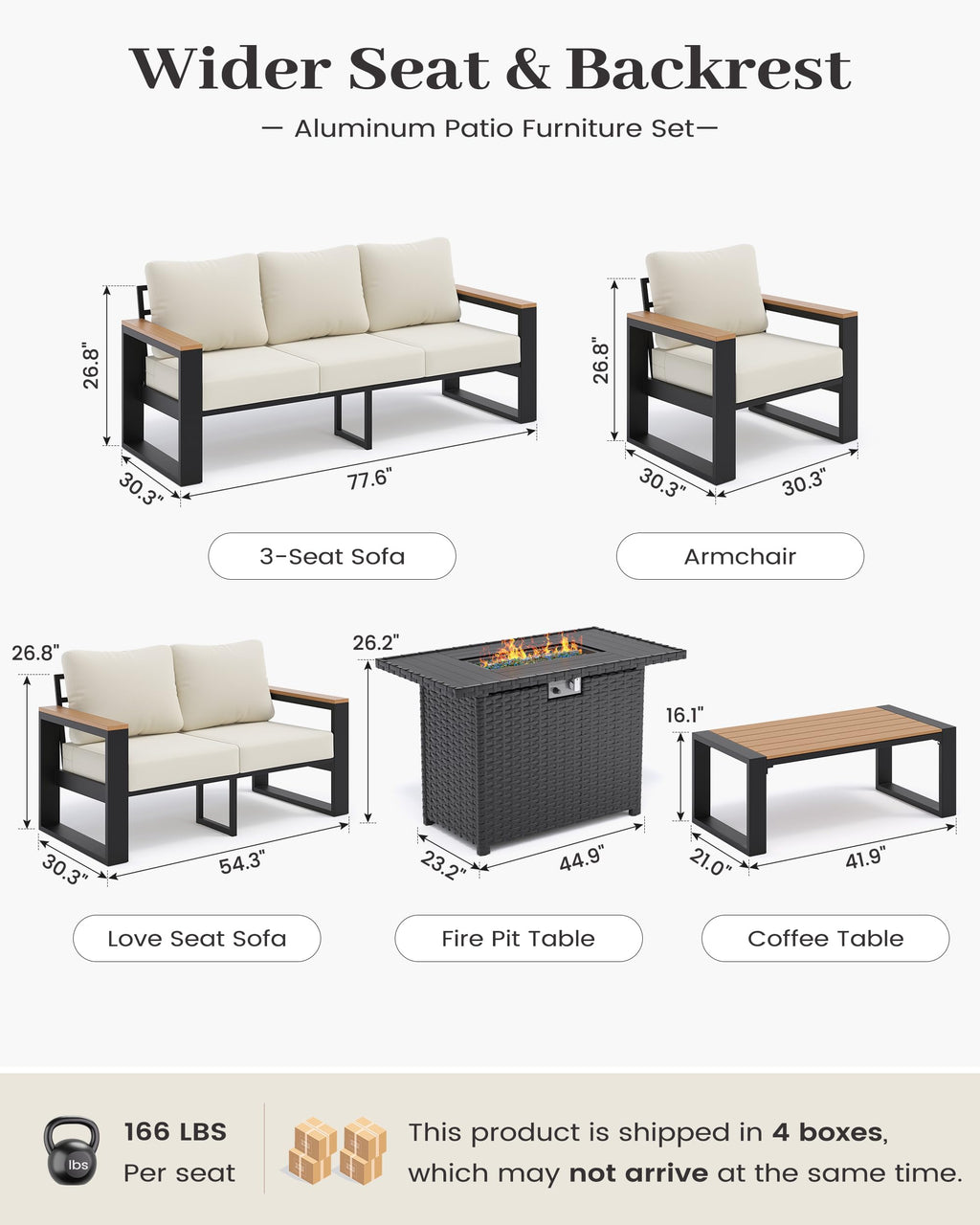 Aluminum Patio Furniture Set