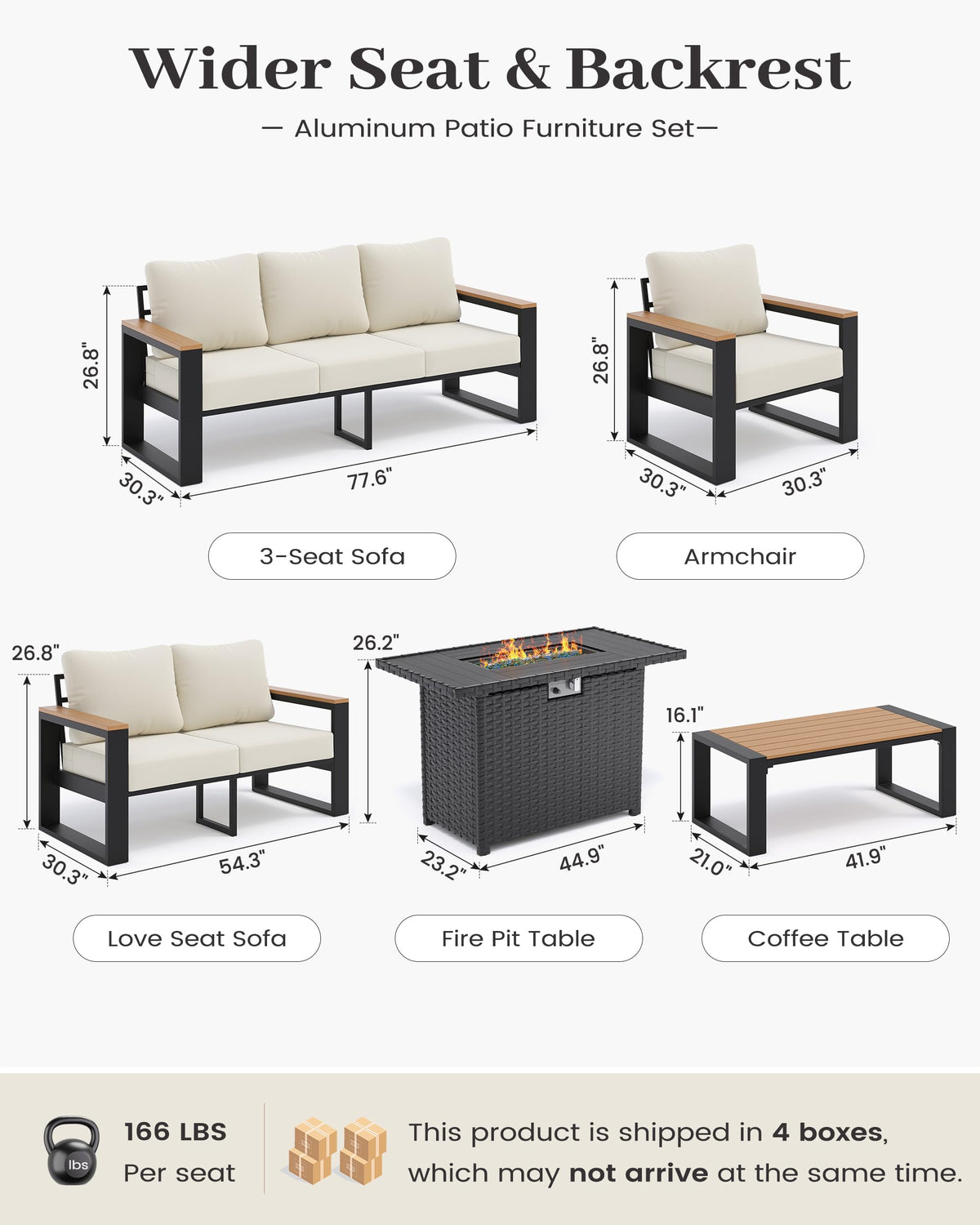 Aluminum Patio Furniture Set