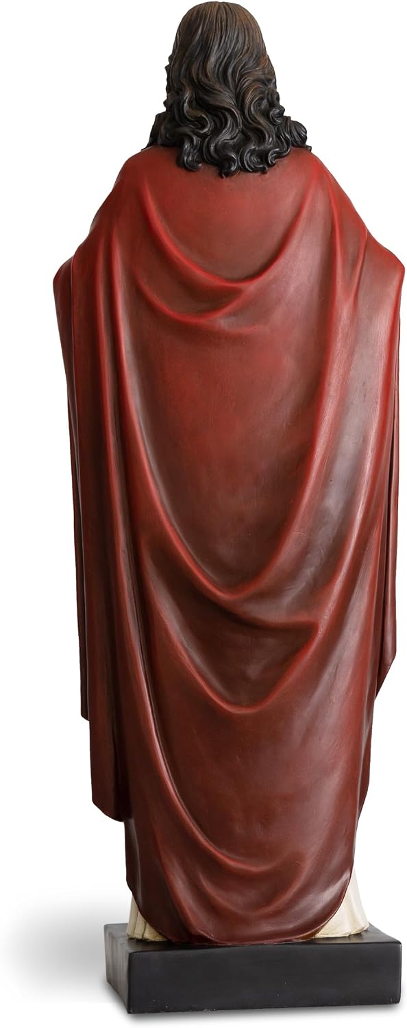 DevotedWalls 24.75-inch Large Sacred Heart of Jesus Statue