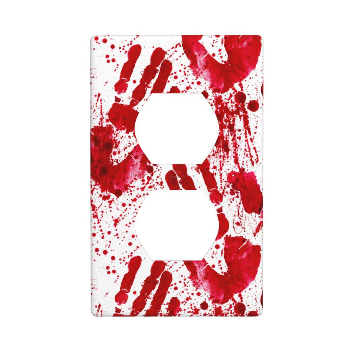Cartoon Ice Cream Cone With Dripping White Glaze And Wafer Decor Print Light Switch Plate Cover Plastic Wall Plates (Single Gang Electrical Switch Duplex Outlet Cover)