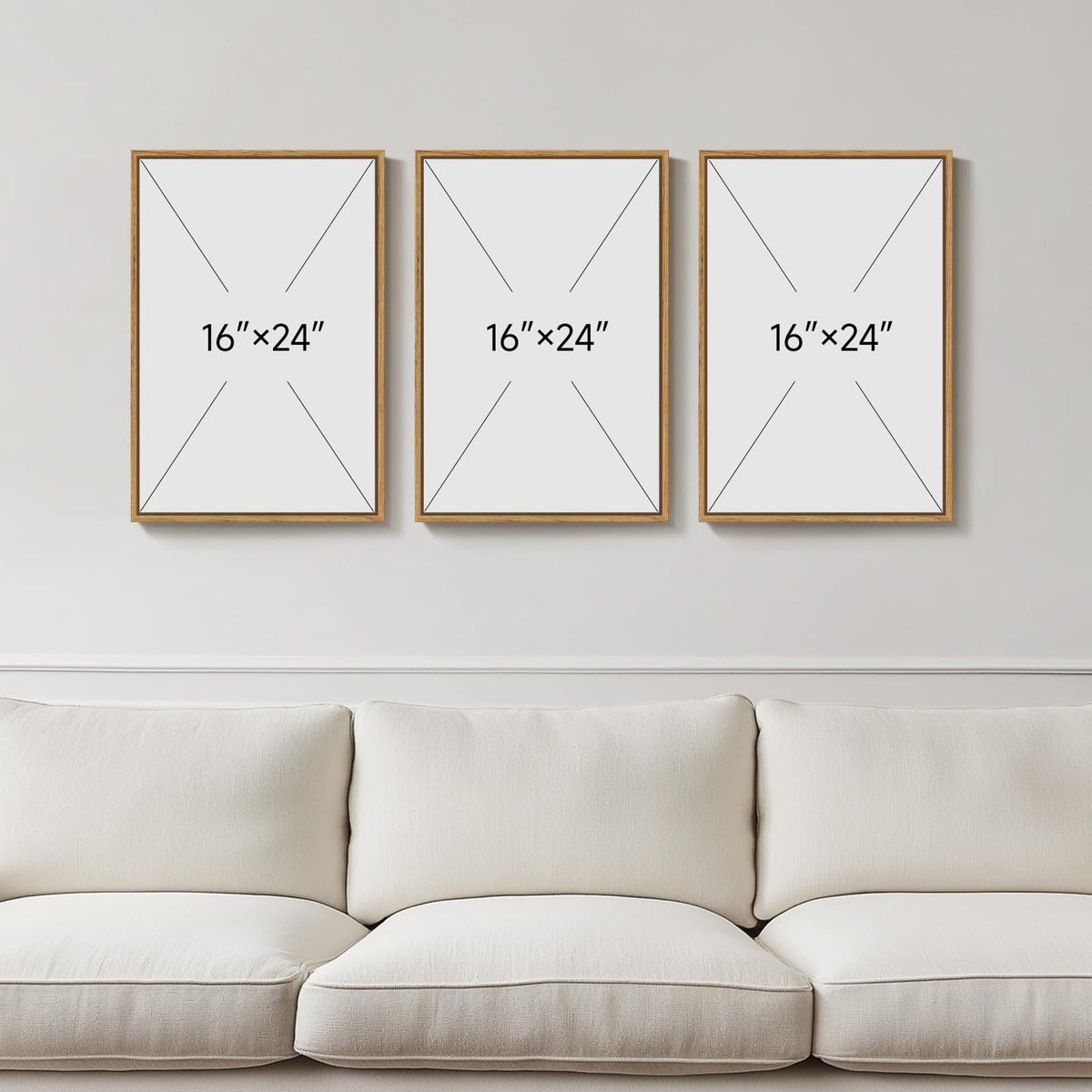 Framed Neutral Tree Ring Wall Art