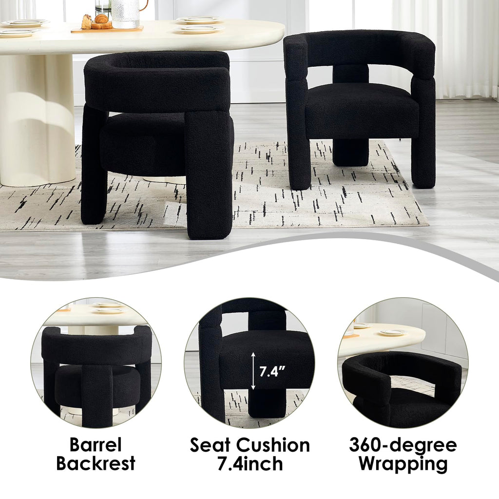 Sherpa Boucle Accent Chairs