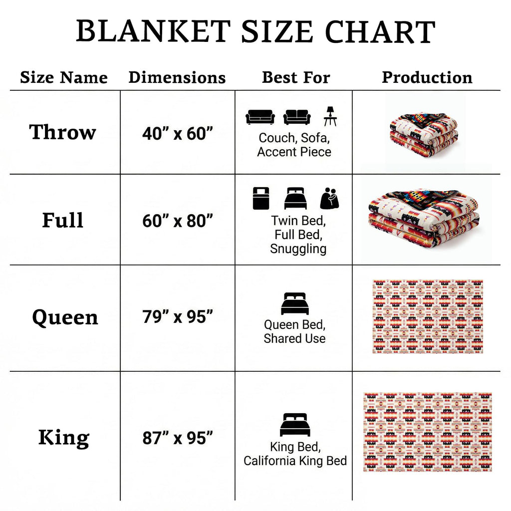 Sacred Thread Aztec Blanket Fleece, Western Blanket (Coffee Flannel) (King)