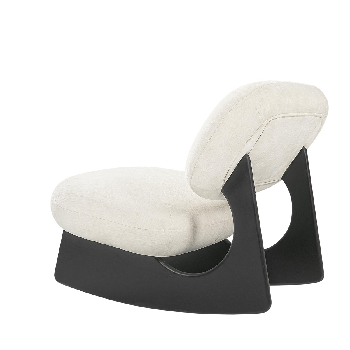 Merax Modern Rocking Chair Accent Glider Chair, Dark Brown