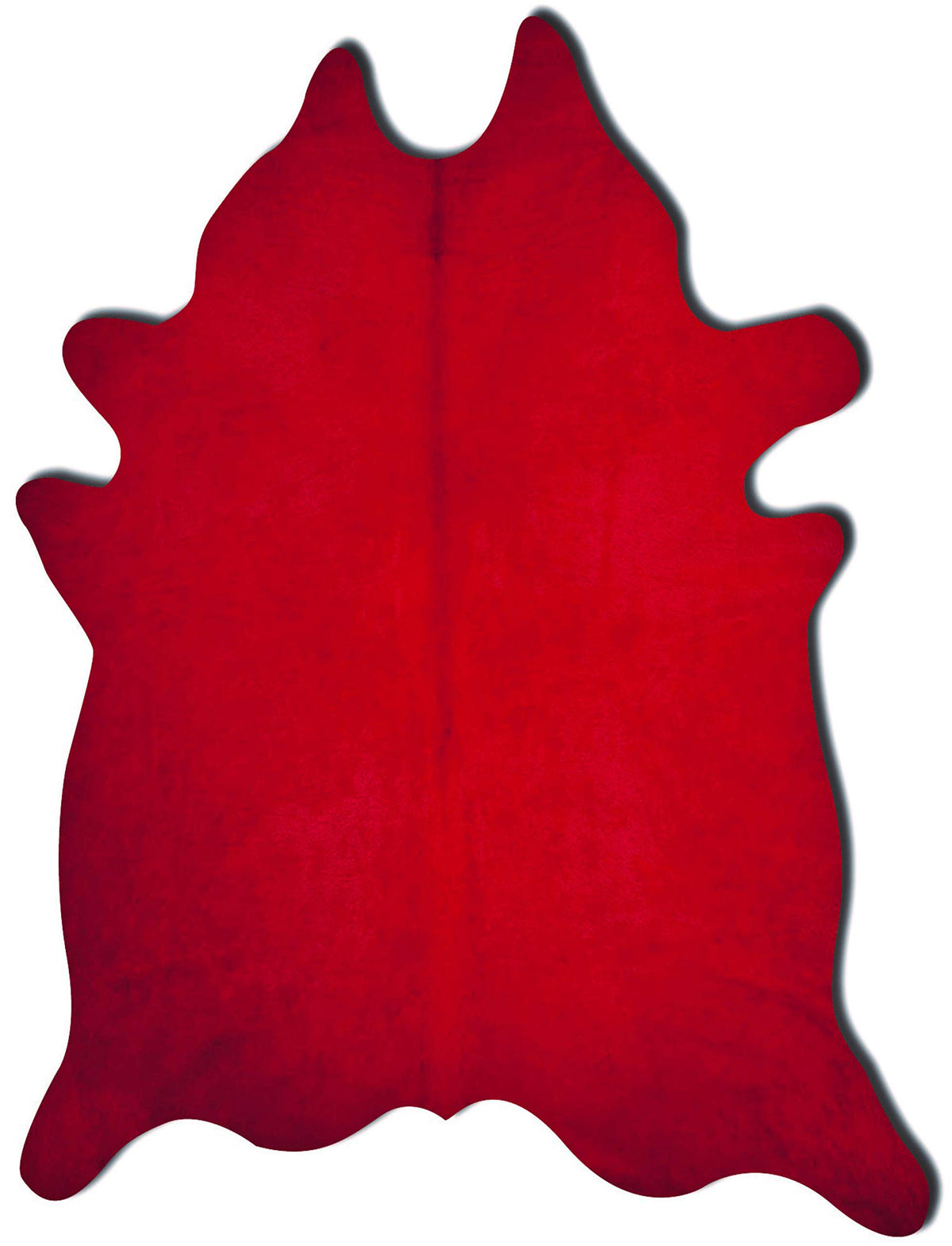 Natural Geneva Cowhide Area Rug, Off-White, 6 ft x 7 ft