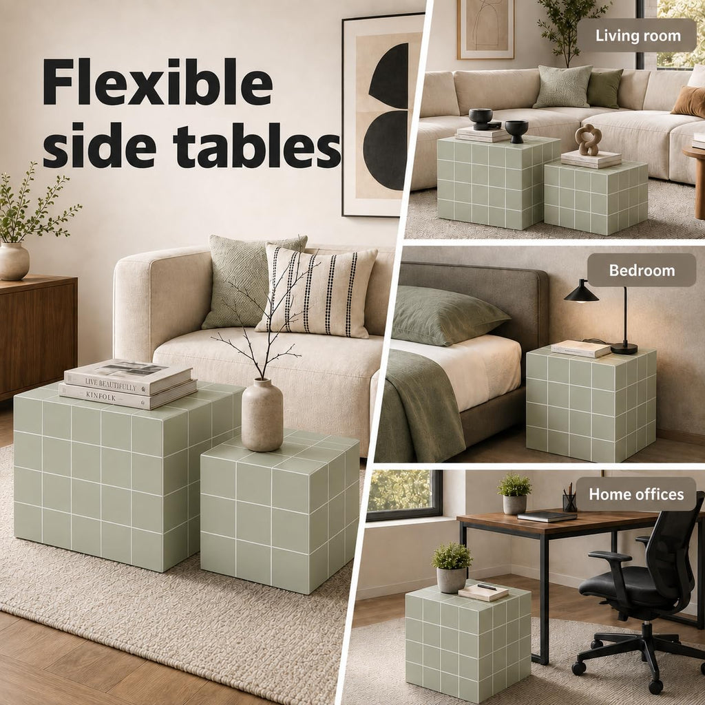 Cube Nesting End Table Set