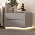 Night Stand Nightstand with LED Light Dresser Bedside Table Side Table for Bedroom End Table with Drawers Bedroom Furniture Storage Cabinet for Living Room Sofa(Gray,50 * 40 * 50cm)