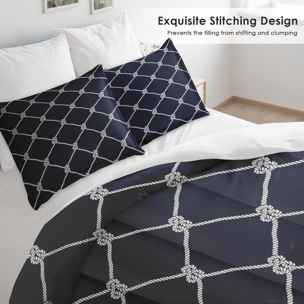 Pamnest Queen Comforter Set, 3 Pieces African Floral Bedding, All Season