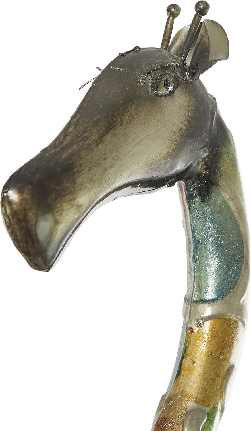 Deco 79 Metal Giraffe Decor Tall 17" x 7" x 73", Matte Multi Colored