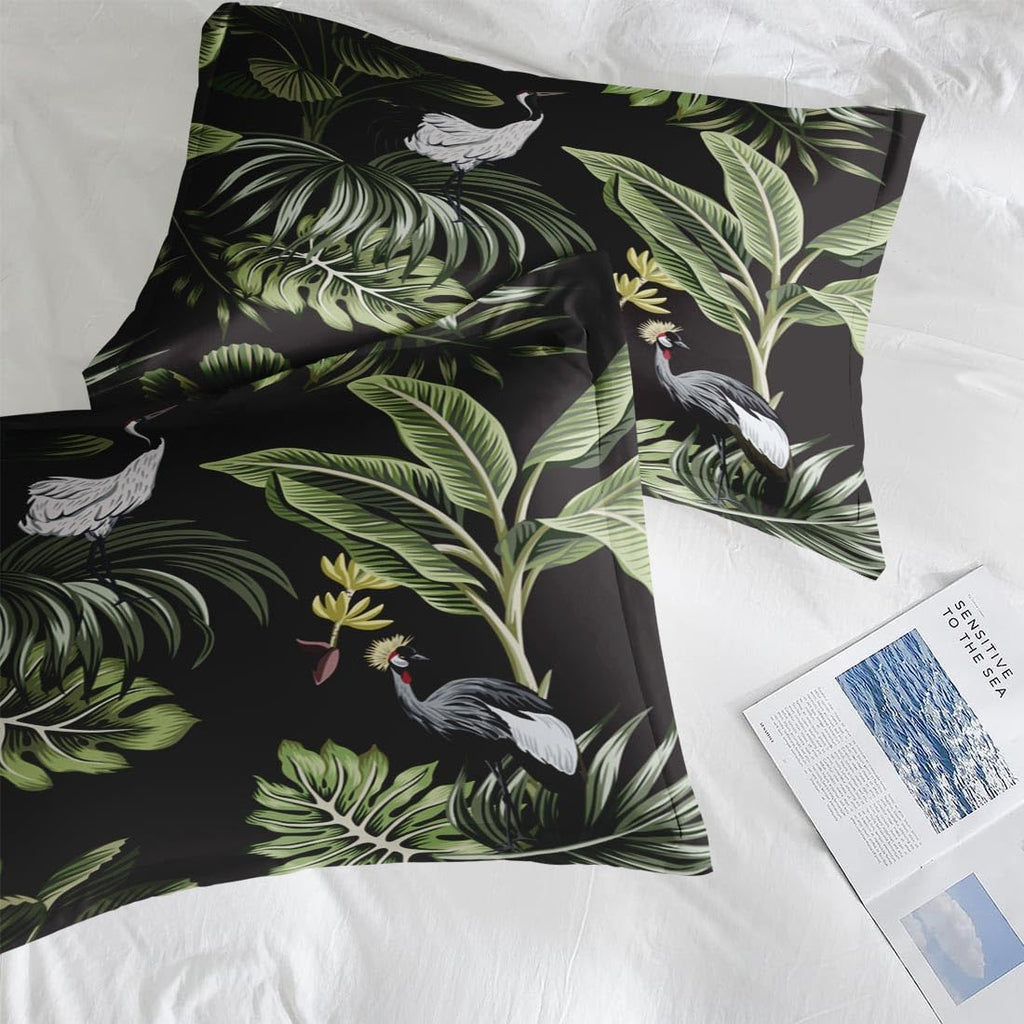 Pamnest Queen Comforter Set, 3 Pieces African Floral Bedding, All Season