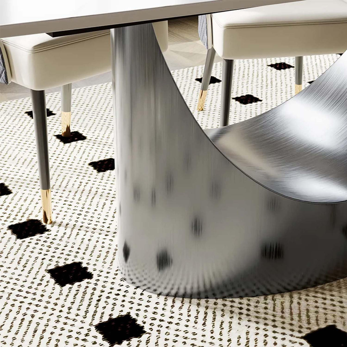 Hobart Sintered-Stone Dining Table