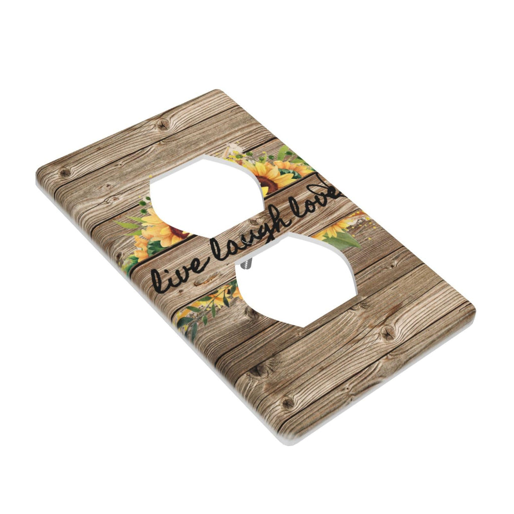 Cartoon Ice Cream Cone With Dripping White Glaze And Wafer Decor Print Light Switch Plate Cover Plastic Wall Plates (Single Gang Electrical Switch Duplex Outlet Cover)