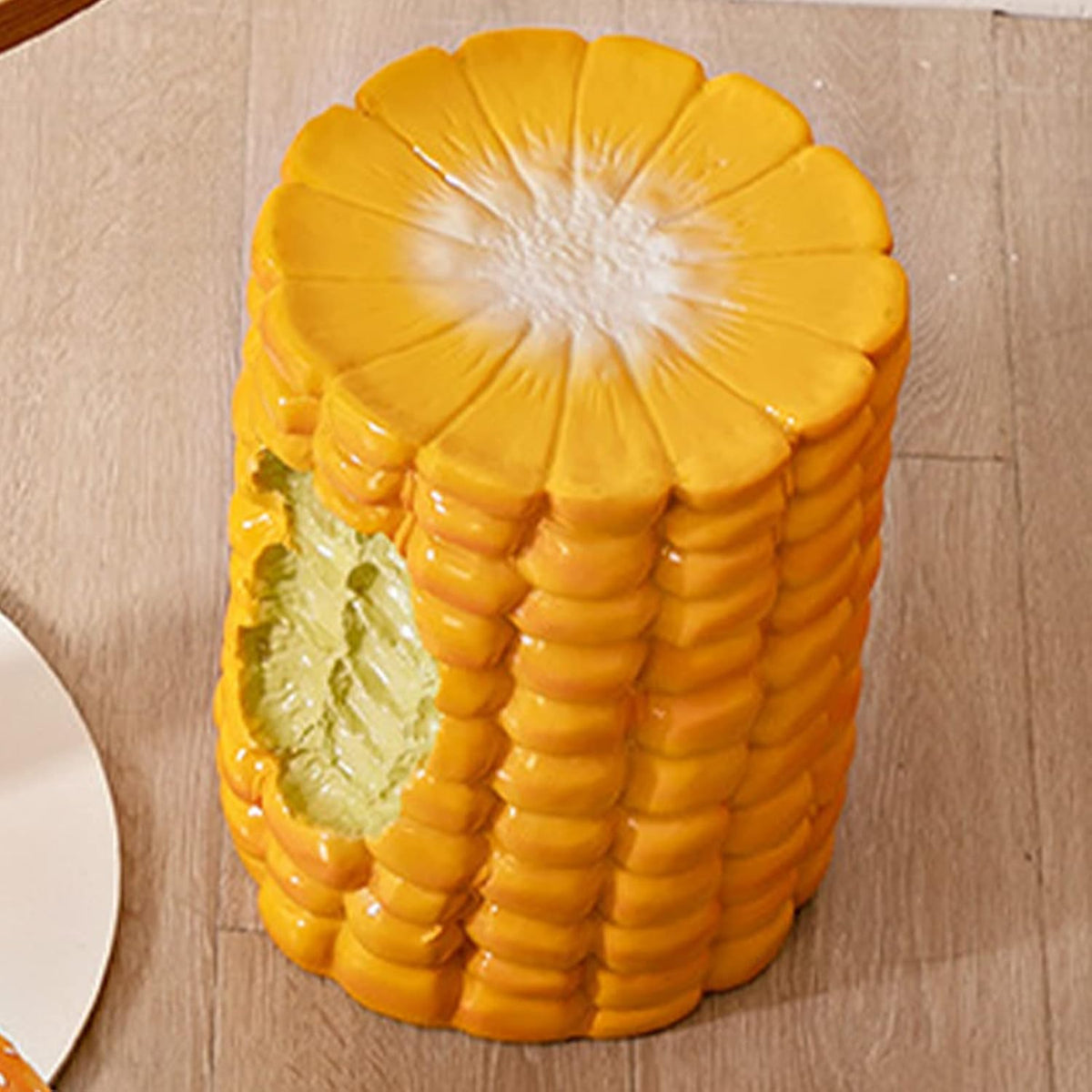 Hand-Painted Corn-Shaped Resin Stool