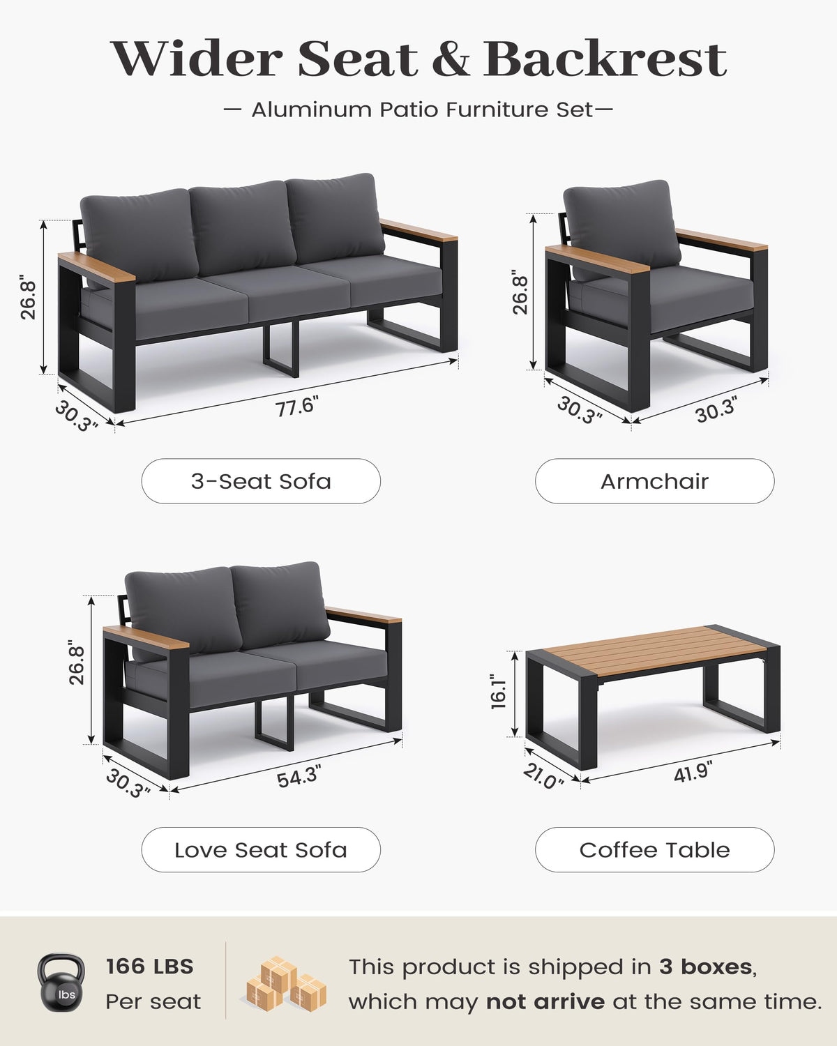 Aluminum Patio Furniture Set