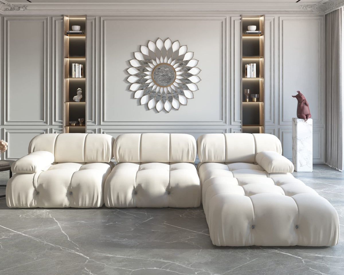 JACH Black Modular Sectional Sofa