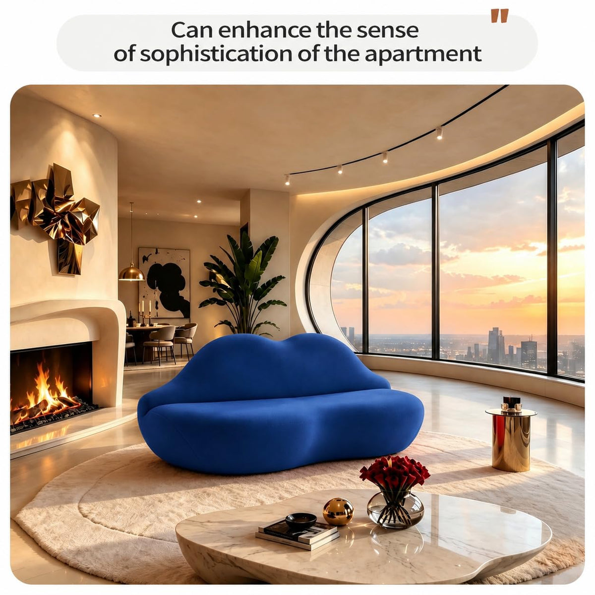 Red Lip Sofa Beauty Salon Clothing Store Rest Area Reception Alien Internet