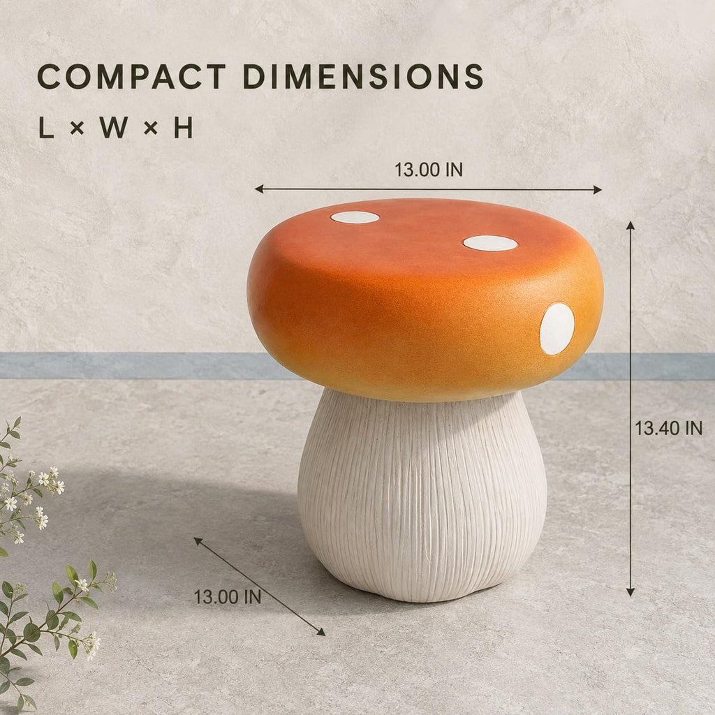 Corn Cob Plant Stand Indoor and Outdoor Resin Garden Stool Drum Seat Accent